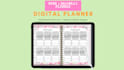 design responsive hyperlinked digital planner, setup etsy shop, digital products