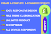 create your ecommerce website via woocommerce shopify online store