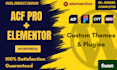 create website in wordpress with acf, acf pro and elementor