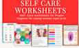 create a colorful, engaging self care worksheet