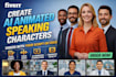 create ai animated speaking characters video with your script or voice