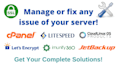 install cpanel whm, cloudlinux, softaculous, litespeed, csf, imunify, fix issues