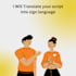 translate your script into sign language