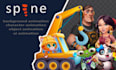 animate your 2d character with spine pro