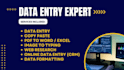do perfect data entry, copy paste, web research