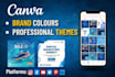 do amazing graphic designing on canva for companies