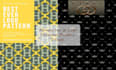 create monogram logo seamless pattern design