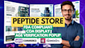 build fda compliant peptide website, research peptide store, peptide website