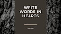 write and design slogan or quotes