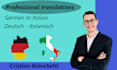 manually translate from german to italian