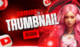 design eye catching gaming youtube thumbnail