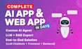 develop ai chatgpt mobile app or website ai saas app, ai chatbot