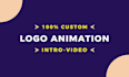 create a dynamic custom logo animation intro