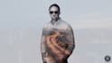double exposure, portrait, podcast cover, movie poster