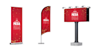 design rollup banners, banners, flags, and billboards