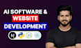 build ai website, saas website, business software