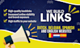 build SEO optimized backlinks on trusted dutch, belgian, spanish sites