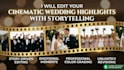 edit cinematic wedding highlight video