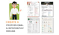 create eye catching and unique infographic resume