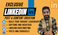 write professional linkedin posts for thought leadership