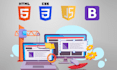 create and modify web pages with HTML, CSS, javascript, and bootstrap