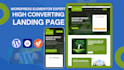 design premium, luxury wordpress website or elementor pro landing page redesign