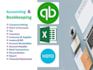 do bookkeeping using quickbooks online, xero, excel, wave