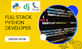 be your python full stack developer using django and flask