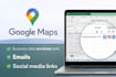 enrich google maps business data with emails and social links