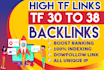 make create 800 high quality tf 30 homepage dofollow seo backlinks