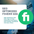 do fiverr gig SEO description, gig promotion and  keywords