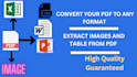 convert or export and combine pdfs to other file formats