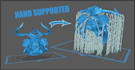 professionaly support your 3d model for resin 3d printing