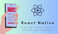 create a react native expo application