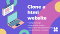 clone any html css js website