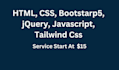 design responsive figma to HTML, CSS, bootstap, tailwind website