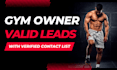 provide gym owners valid contact list