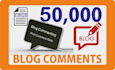 do 50,000 blog comments