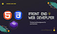 create front end web by using HTML, CSS, bootstrap