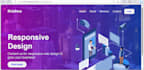 make responsive landing page with html CSS and javascript
