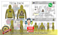 design fashion clothing tech pack color cad garment technical flat sketch