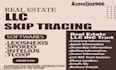 do skip tracing for llcs inc trust and business owners with contacts