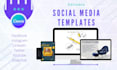 design social media templates using canva