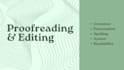 proofread and edit your writing