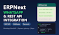 do whatsapp and rest api integration with erpnext and frappe