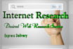 do complete internet research