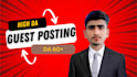 provide high quality guest posts with do follow backlinks