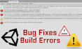 fix unity build errors, ads integration issues and game bugs