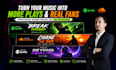 design soundcloud or spotify banner for your artist profile