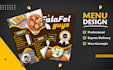 design modern and professional restaurant menu design